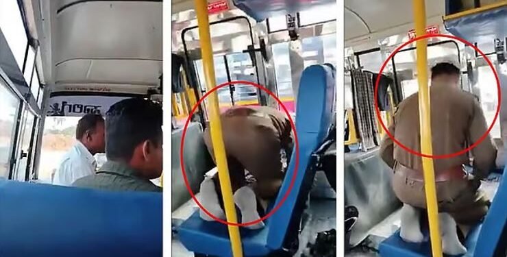 ಬಸ್ ನಿಲ್ಲಿಸಿ, ಬಸ್’ನಲ್ಲೇ ನಮಾಜ್: ಕೆ.ಎಸ್.ಆರ್.ಟಿ.ಸಿ. ಚಾಲಕ ಅಮಾನತು!