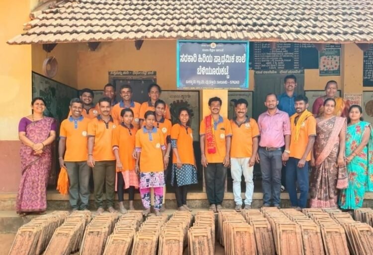 ಬೆಳಿಯೂರು ಕಟ್ಟೆ ಶಾಲಾ ಮೇಲ್ಛಾವಣಿ ದುರಸ್ತಿಗೊಳಿಸಿದ ಬಲ್ನಾಡು ಶೌರ್ಯ ತಂಡ