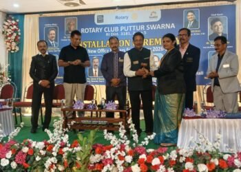 ರೋಟರಿ ಕ್ಲಬ್ ಪುತ್ತೂರು ಸ್ವರ್ಣ ಪದಾಧಿಕಾರಿಗಳ ಪದಸ್ವೀಕಾರ ಸಮಾರಂಭ | ಅಧ್ಯಕ್ಷೆಯಾಗಿ ಆಶಾ ರೆಬೆಲ್ಲೋ, ಕಾರ್ಯದರ್ಶಿಯಾಗಿ ಸಂಧ್ಯಾ ಬೈಲಾಡಿ ಪದಸ್ವೀಕಾರ