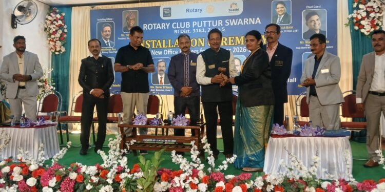 ರೋಟರಿ ಕ್ಲಬ್ ಪುತ್ತೂರು ಸ್ವರ್ಣ ಪದಾಧಿಕಾರಿಗಳ ಪದಸ್ವೀಕಾರ ಸಮಾರಂಭ | ಅಧ್ಯಕ್ಷೆಯಾಗಿ ಆಶಾ ರೆಬೆಲ್ಲೋ, ಕಾರ್ಯದರ್ಶಿಯಾಗಿ ಸಂಧ್ಯಾ ಬೈಲಾಡಿ ಪದಸ್ವೀಕಾರ
