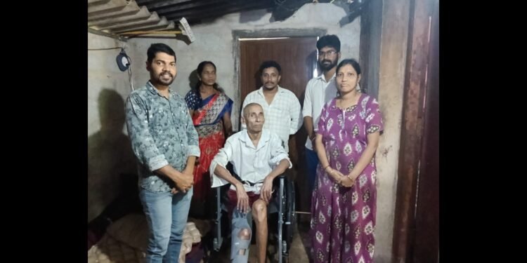 ಧರ್ಮಸ್ಥಳ ಗ್ರಾಮಾಭಿವೃದ್ಧಿ ಯೋಜನೆಯಿಂದ ನೆಕ್ಕರೆಯ ಕೃಷ್ಣಪ್ಪ ಅವರಿಗೆ ವೀಲ್ಚೇರ್ ವಿತರಣೆ