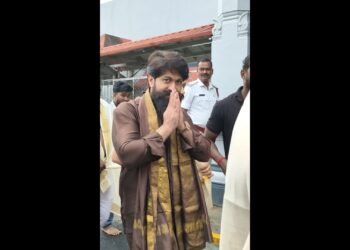 ಧರ್ಮಸ್ಥಳಕ್ಕೆ ರಾಕಿಂಗ್ ಸ್ಟಾರ್ ಯಶ್ ಭೇಟಿ; ಮಂಜುನಾಥ ಸ್ವಾಮಿಯ ದರ್ಶನ