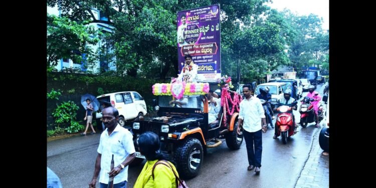 ಸರಿಗಮಪ ಲಿಟಲ್ ಚಾಂಪ್ಸ್ ವಿನ್ನರ್ ಅಶ್ಮಿತ್‌ಗೆ ವಿಟ್ಲದಲ್ಲಿ ಅದ್ಧೂರಿ ಸ್ವಾಗತ: ಹುಟ್ಟೂರಿನ ಗೌರವ, ರೋಡ್ ಶೋ