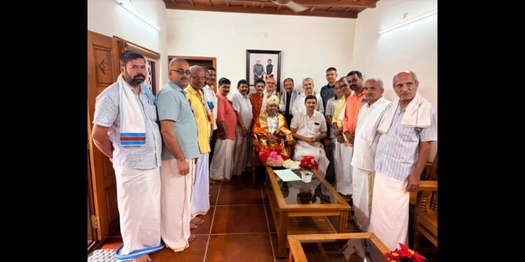 ಉತ್ತಮ ಶಾಸಕ ಪ್ರಶಸ್ತಿ ಪುರಸ್ಕೃತ ಹರೀಶ್ ಪೂಂಜಾಗೆ ಬ್ರಾಹ್ಮಣ ಮಹಾಸಭಾ ವತಿಯಿಂದ ಗೌರವಾರ್ಪಣೆ