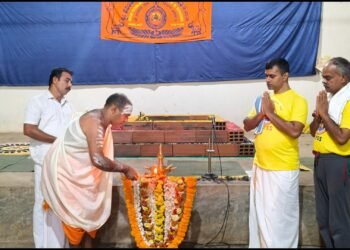 ಬಲ್ನಾಡಿನಲ್ಲಿ ಸಾಮೂಹಿಕ ಗಣಪತಿ ಯೋಗ ನಮಸ್ಕಾರ: 250ಕ್ಕೂ ಅಧಿಕ ಯೋಗಬಂಧುಗಳ ಭಾಗಿ